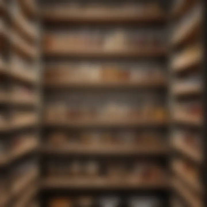 Aesthetic arrangement of pantry items