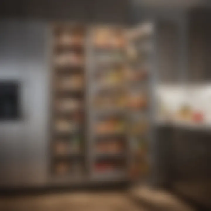 Efficient use of vertical space in a cupboard