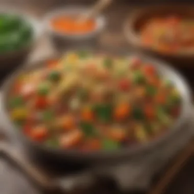 Vibrant Quinoa and Vegetable Medley Colorful vegetable stir-fry with quinoa