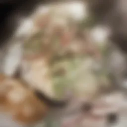 Vibrant spinach salad with assorted toppings