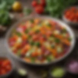 Colorful vegetable medley dish showcasing vibrant ingredients.
