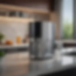 Elegant countertop carbonated water system