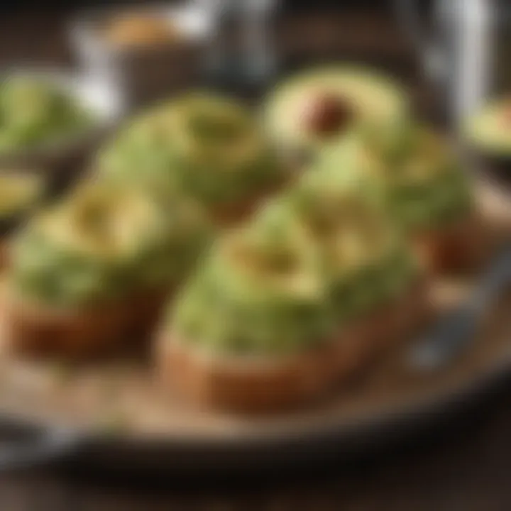 Creative variations of avocado toast