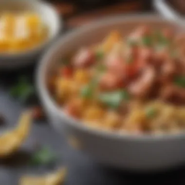 Savory Keto Snack Delight A close-up of a homemade keto snack in a stylish bowl