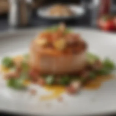 Delicious Keto Dish Presentation A beautifully plated keto dish showcasing rich flavors and textures