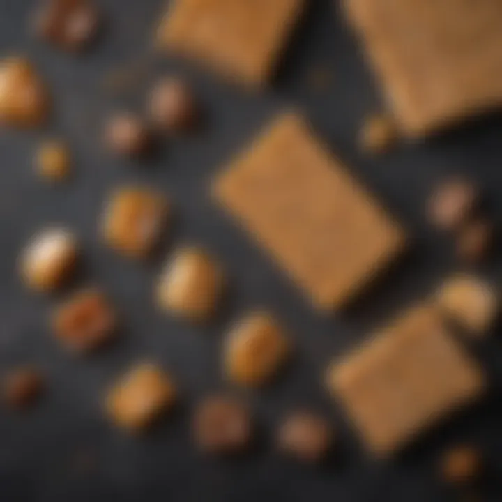 Ingredients laid out for keto salted caramel bars