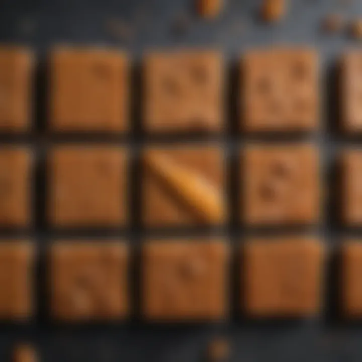 A variety of keto salted caramel bars with different toppings