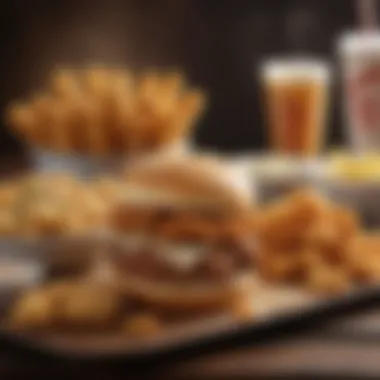 A selection of popular menu items at KFC Hammond highlighting local flavors