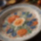 Artisan-crafted ceramic dish showcasing intricate designs