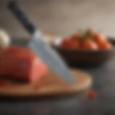 Specialized Knives for Culinary Excellence A specialized knife set used in high-level culinary competitions