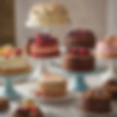 An array of assorted Magnolia Bakery cakes highlighting their unique flavors and textures.