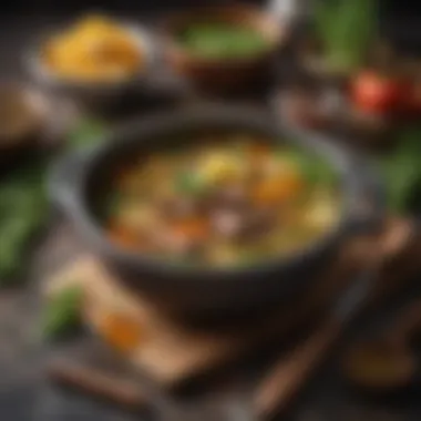 Enhancing Flavor with Herbs and Spices Herbs and spices enhancing broth flavor