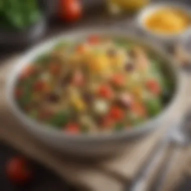 Quinoa Salad: A Culinary Delight A beautifully arranged dish featuring quinoa salad