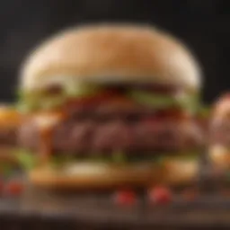 Selection of high-quality ground beef cuts