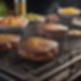 A high-quality grill showcasing its features