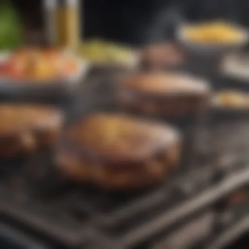 A high-quality grill showcasing its features