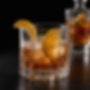 Elegance in a Glass: The Old Fashioned Cocktail A beautifully crafted Old Fashioned served in a crystal glass
