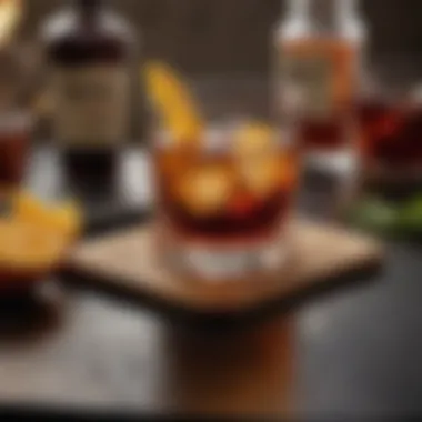 Core Ingredients for the Perfect Old Fashioned An array of ingredients for an Old Fashioned cocktail