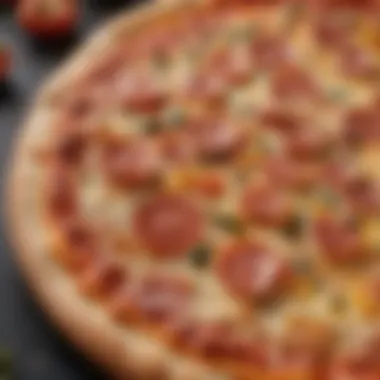 The Art of Baking Frozen Pizza A perfectly baked frozen pizza with crispy edges and melting cheese