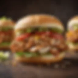 Southwest Chicken Sandwich showcasing vibrant toppings