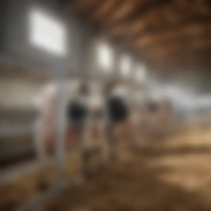 Cows in a high-efficiency dairy barn