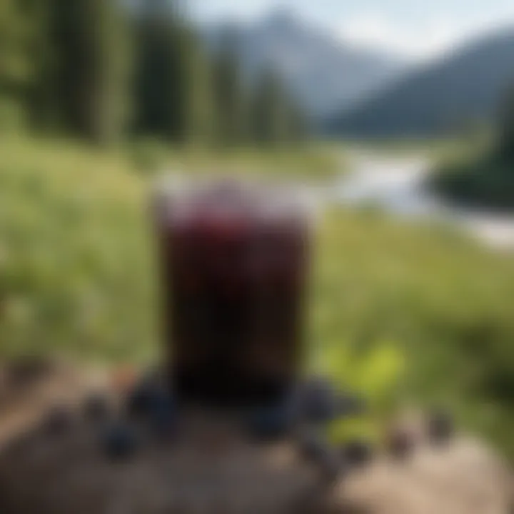 A scenic view of Montana's landscape, capturing the natural habitat of huckleberries in the wild.