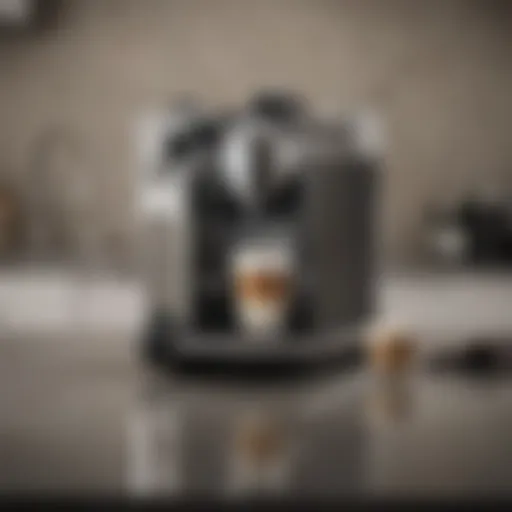 Elegant Nespresso latte machine on a modern kitchen counter