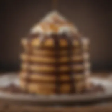Indulgent Chocolate Pancake Stack Deliciously stacked Nesquik chocolate pancakes drizzled with syrup
