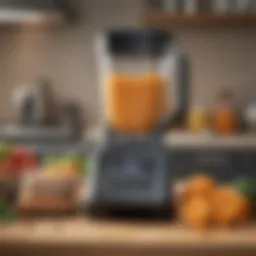 Close-up of the Ninja Professional Blender showcasing its sturdy base and control panel