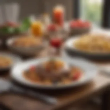The Importance of Meal Timing in Digestive Health An elegantly set dinner table with a focus on meal timing