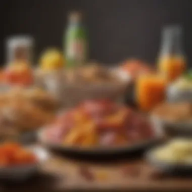 Foods to Avoid for Better Digestive Comfort An assortment of foods known to trigger acid reflux in a contrasting display