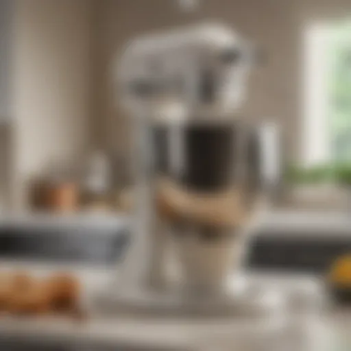 Elegant Ocean Drive KitchenAid mixer in a stylish kitchen setting