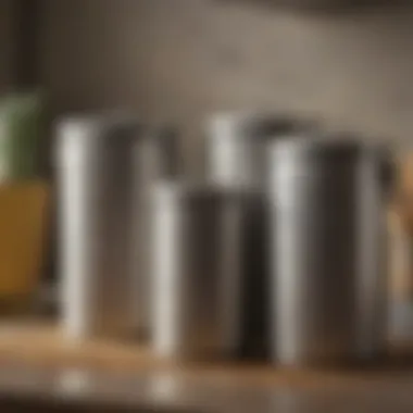 Stylish Canisters for Kitchen Organization Stylish canisters with labels for kitchen organization