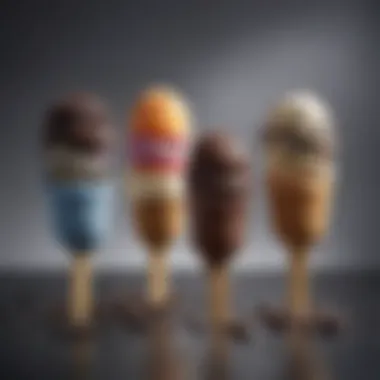 A creative assortment of Oreo Ice Cream Pops with various toppings