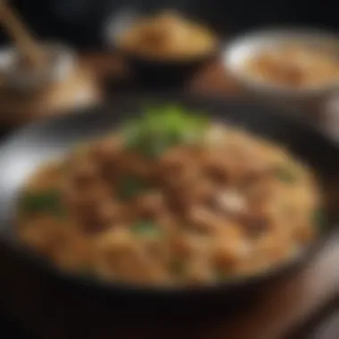 Cultural Heritage of Pad See U Noodles A traditional setting depicting the cultural significance of Pad See U in Thai cuisine
