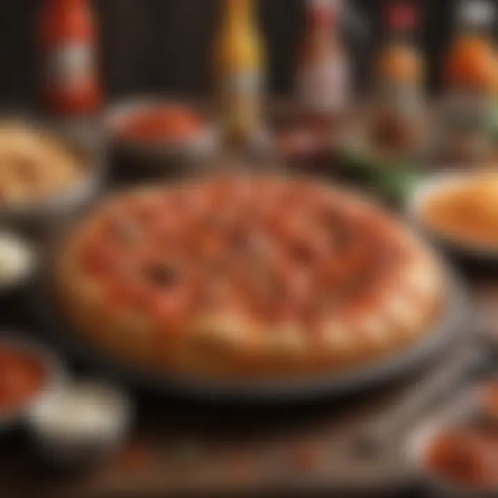 A variety of dishes featuring Papa John's sauce creatively incorporated.