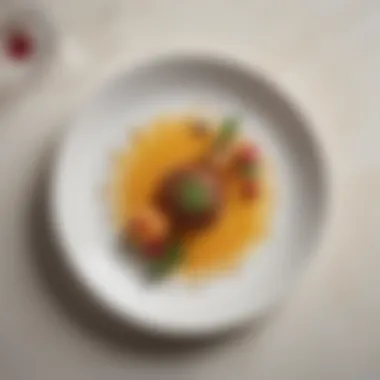 Artistry on a Plate A beautifully plated dish representing innovative cuisine in London