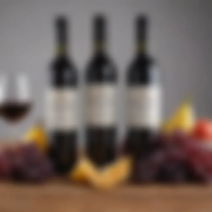 A selection of different styles of Port red wine