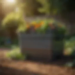 Different styles of compost bins available for garden waste