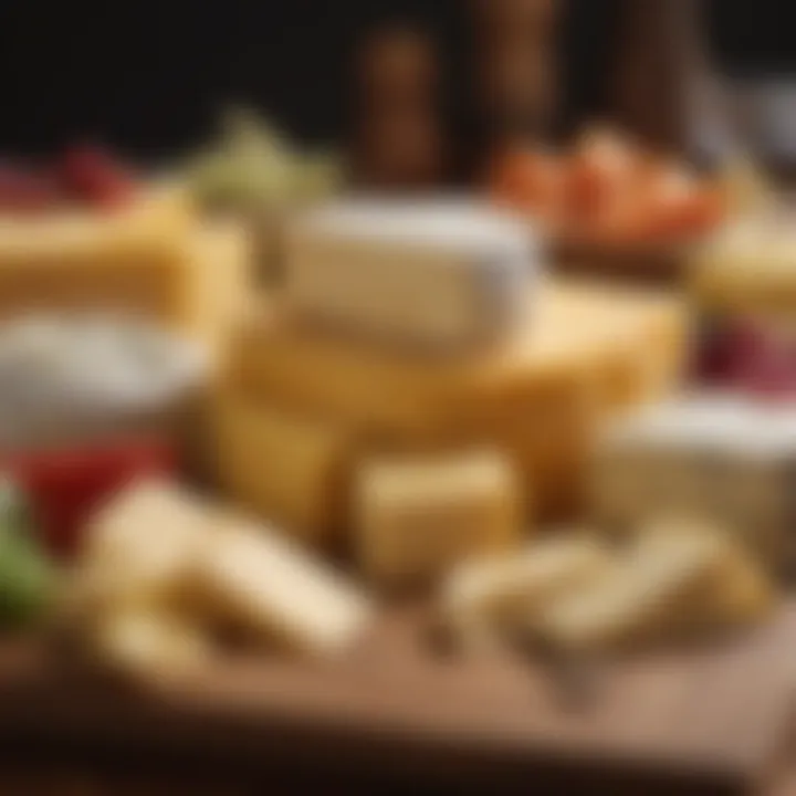 An assortment of cheeses used for a delicious queso dip.