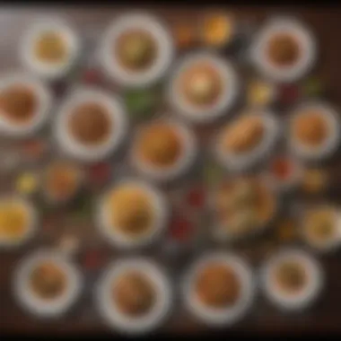 An elegant table setting displaying a variety of quick and easy dishes.
