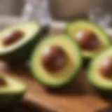 Fresh avocados rich in healthy fats