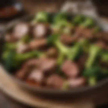 Sizzling beef and broccoli in a vibrant sauce