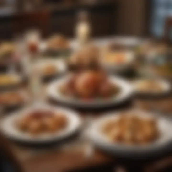 A beautifully set table at Red Lobster for Easter dining