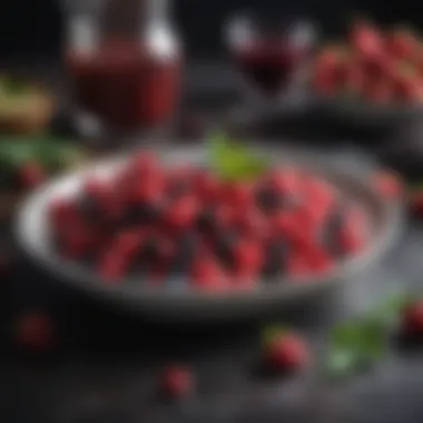 A vibrant dish featuring rowen berries