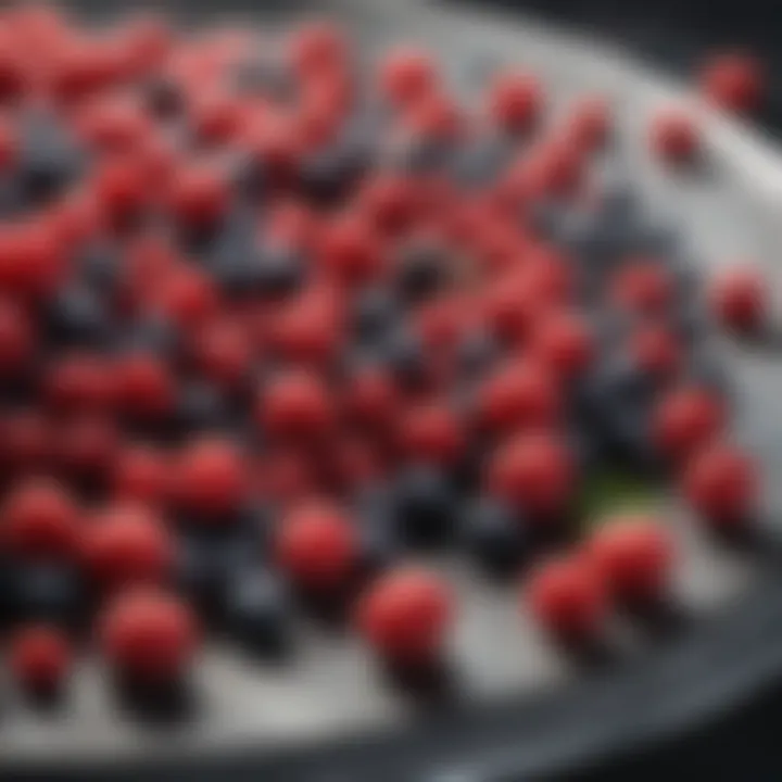 Nutritional chart of rowen berries