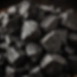 Close-up of Royal Oak XL Lump Charcoal pieces showcasing texture and quality