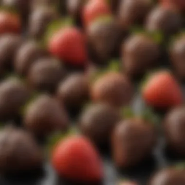 Seasonal Display of Chocolate Covered Strawberries Seasonal display of chocolate covered strawberries with various toppings