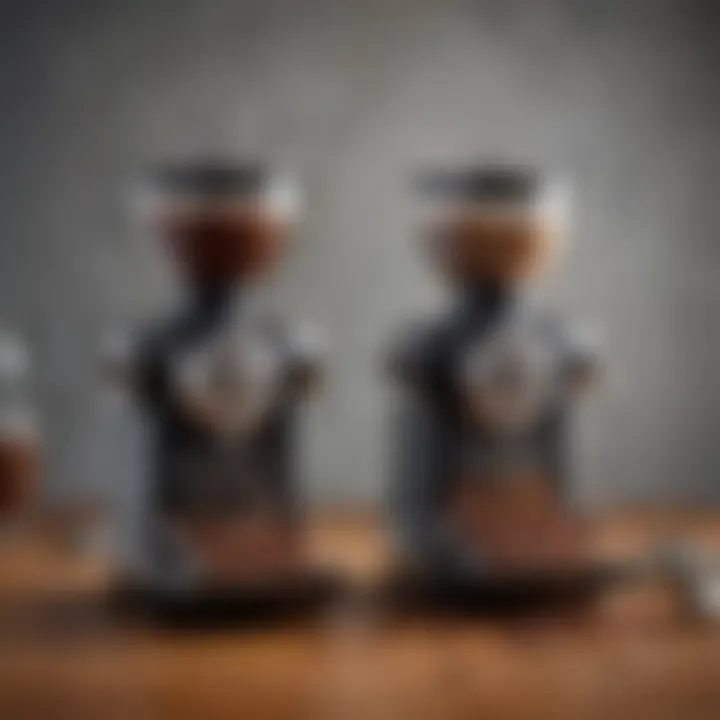Variety of coffee grinders showcasing different styles and features