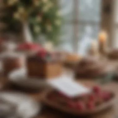 Personal Touch in Gift-Giving A serene setting with a handwritten note next to a personalized gift, showcasing deep connection.